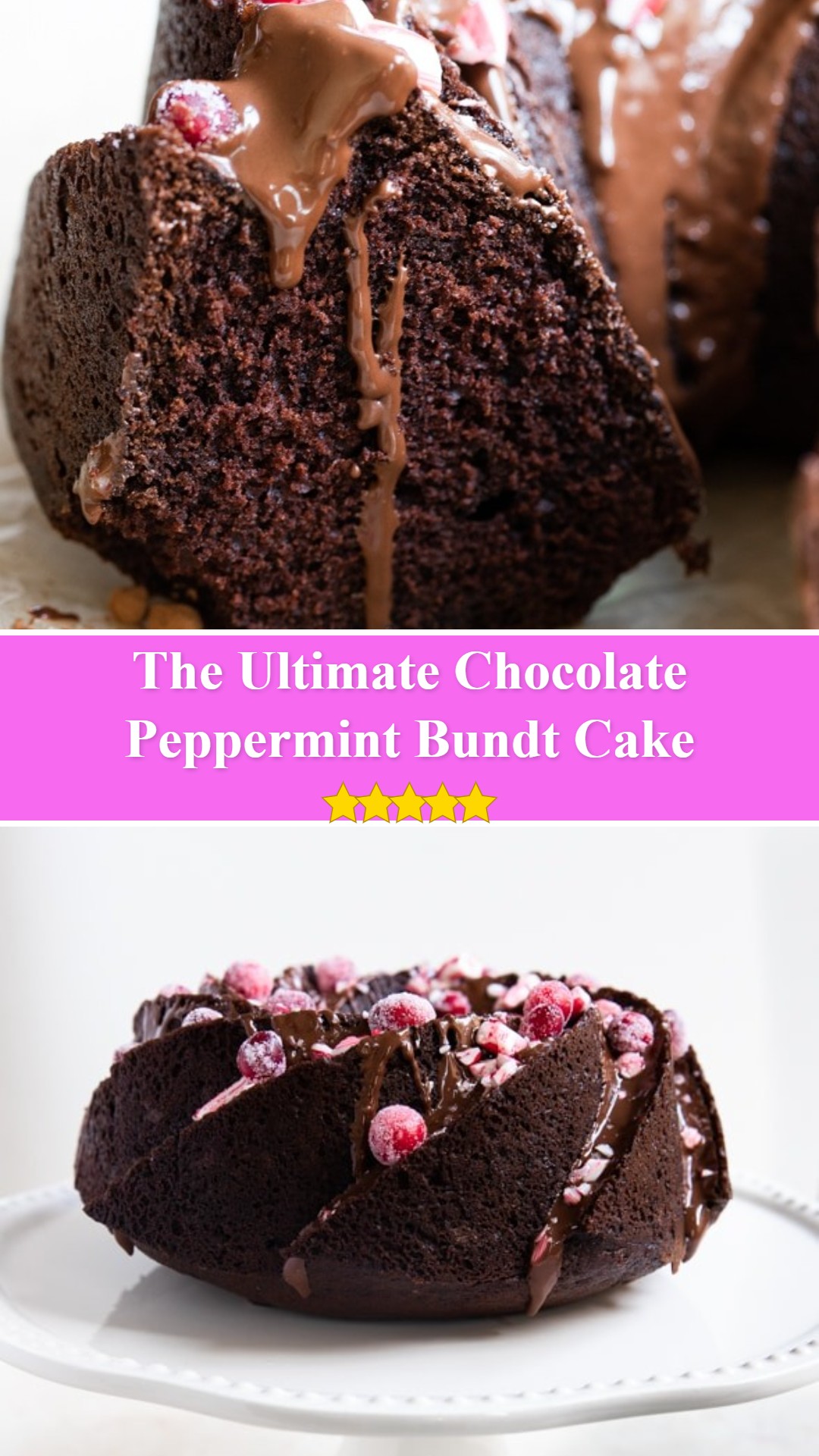 Chocolate Peppermint Bundt Cake