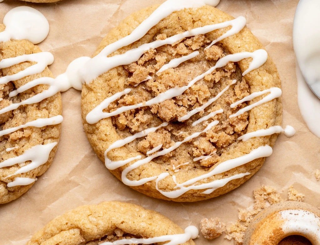 Coffee Cake Cookies top view