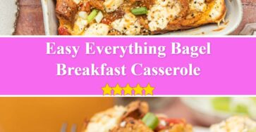 Everything Bagel Breakfast Casserole