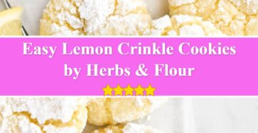 Lemon Crinkle Cookies - Herbs & Flour