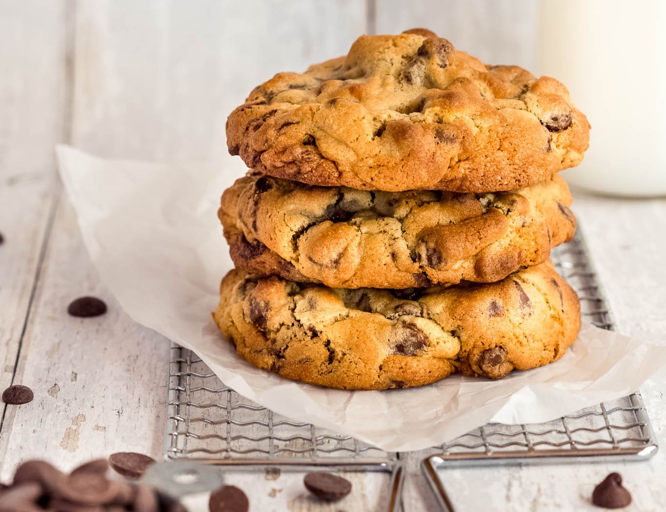 Levain-Inspired Two-Chip Chocolate Chip Cookies suggested serving