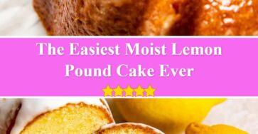 Moist Lemon Pound Cake