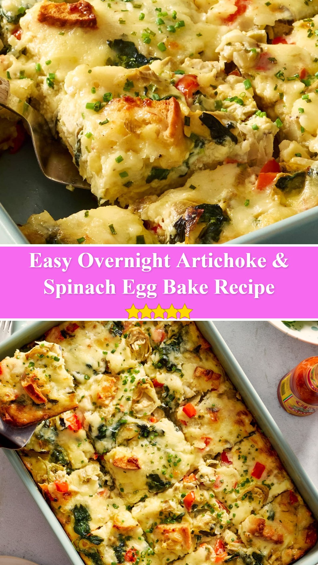 Overnight Artichoke & Spinach Egg Bake
