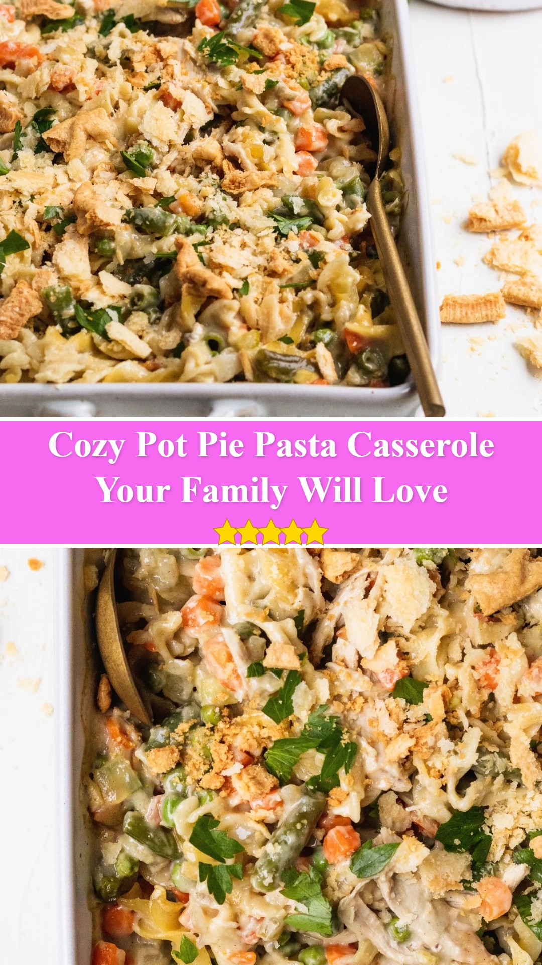 Pot Pie Pasta Casserole
