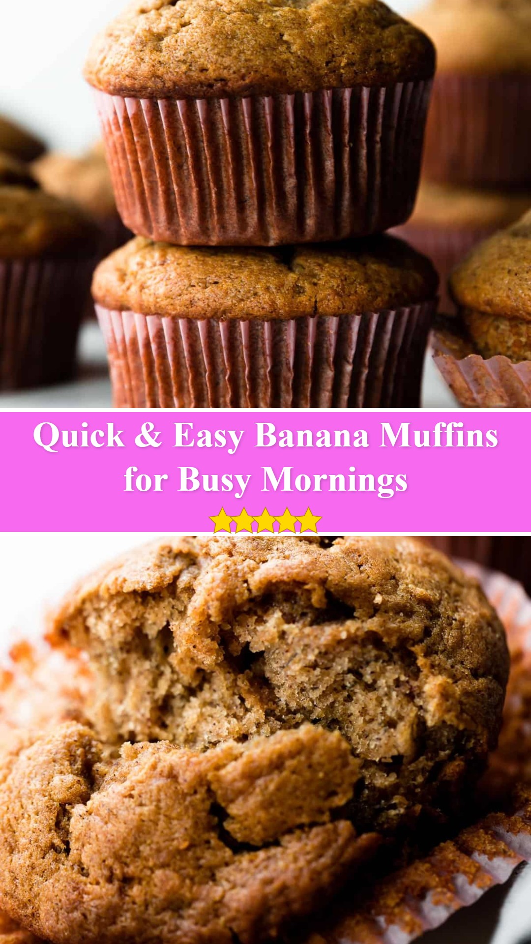 Quick & Easy Banana Muffins