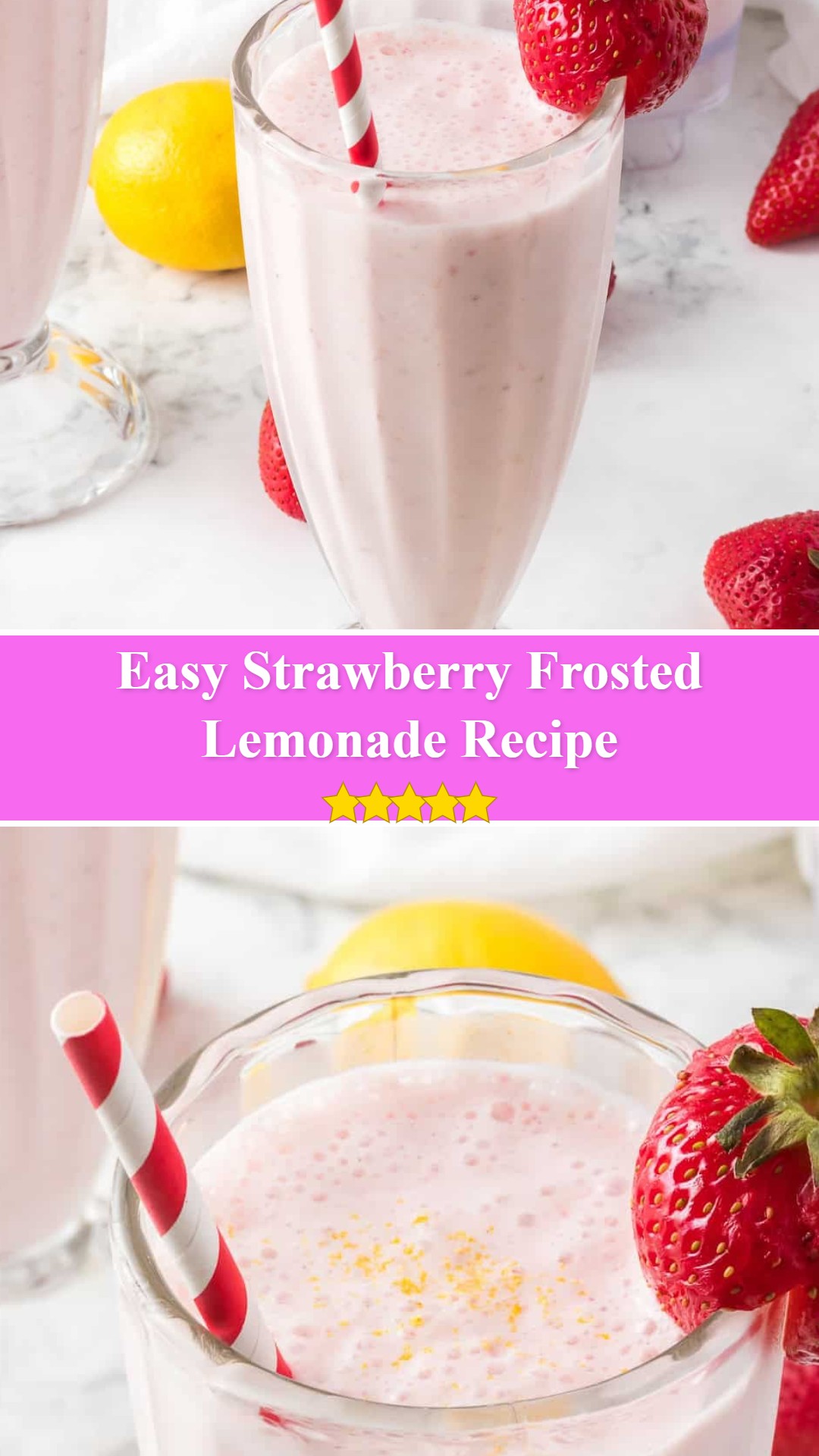 Strawberry Frosted Lemonade